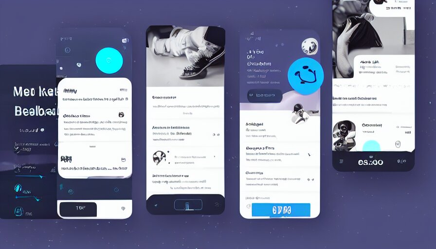 trend dribbble shot of mobile application with contrast buttons, ux, ui, typography 