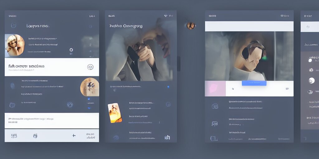 ui for a lucid dream control and management app, modern, slick, hd, responsive, windows, 1 6 : 9 