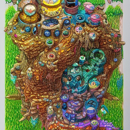  Colored pencil art on paper, Terraria, hyper detailed, artstation, MasterPiece, Award-Winning, Caran d'Ache Luminance