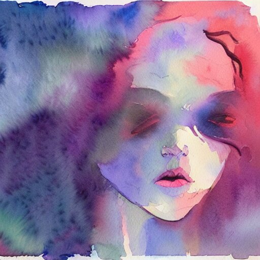 dreaming in watercolor, trending on artstation, award winning 