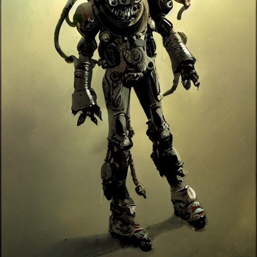 a space boy hero in an exoskelton harrd suit character designed by Jean-Baptiste Monge and ashley wood and phil hale and Sergio Toppi, 4K post processing