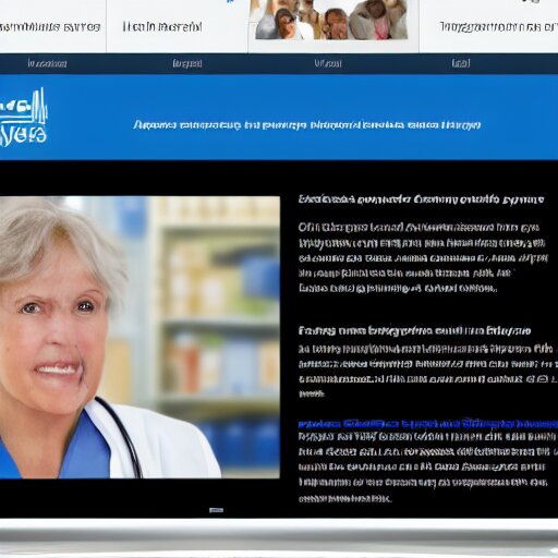 a screenshot of a website for healthcare 