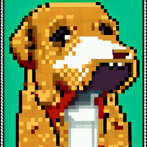 popdog, pixel art 