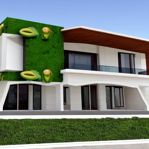 house designed as Avocado