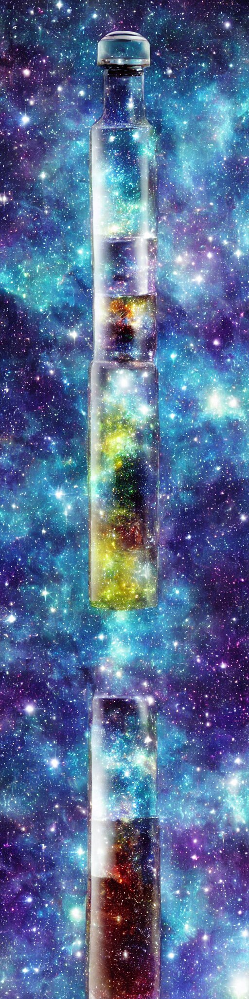 Galaxy in a bottle