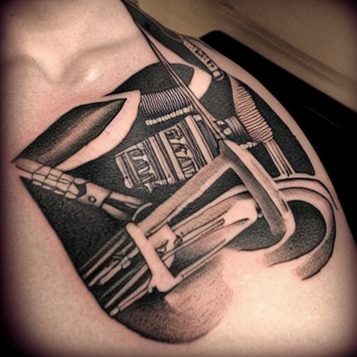 tattoo of voyager's golden recorder 