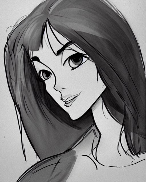 sketch by glen keane, black and white illustration by glen keane ...