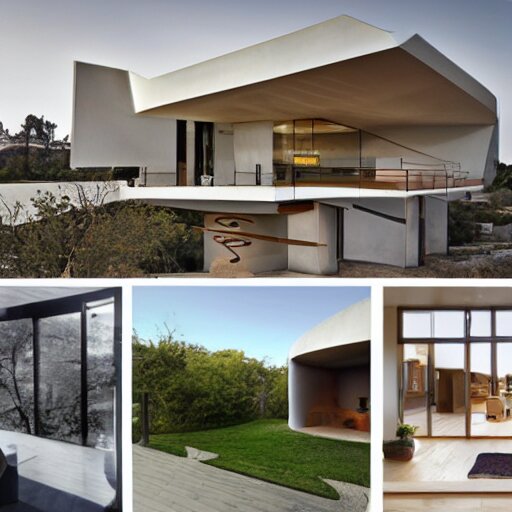 home of the future!! single level. picasso - inspired. trending, award - winning, featured in architecture digest 