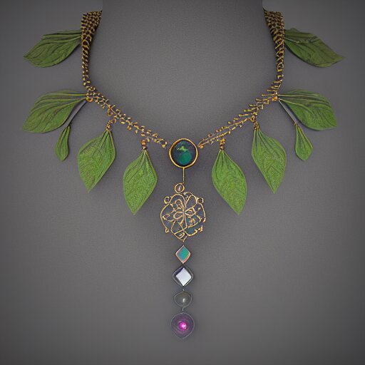 intricate! organic, nordic wedding ring, necklace, gemstones, dreamy floral background, refraction, occlusion, lower and upper levels, keyshot render, octane render, vray render 