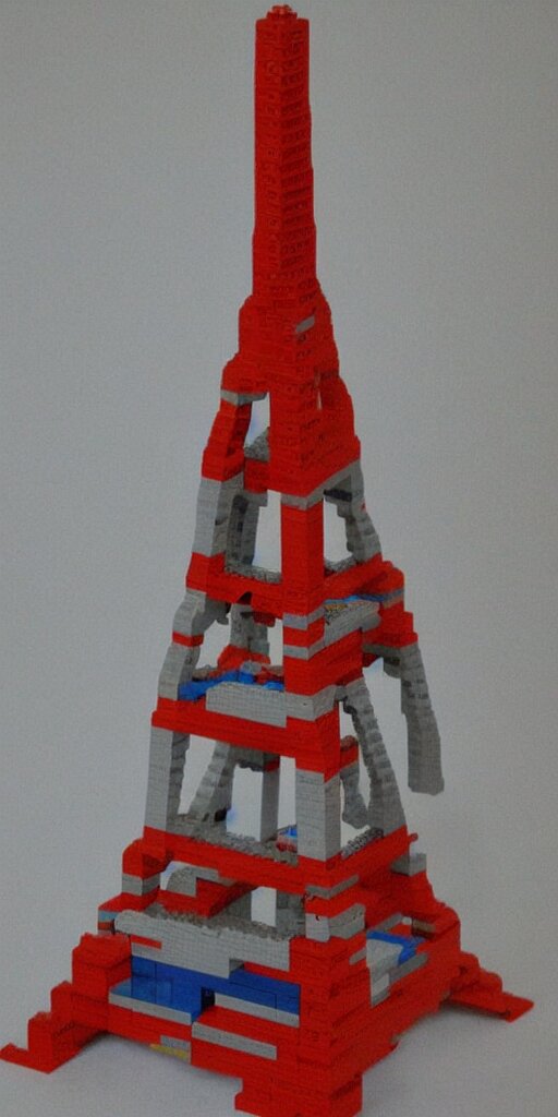 Eiffel tower made with Lego