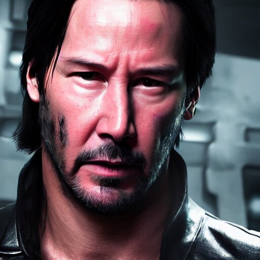 Lexica - Keanu Reeves as terminator , muscle extremely detailed ...