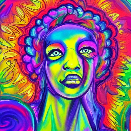 psychedelic painting of the soul 