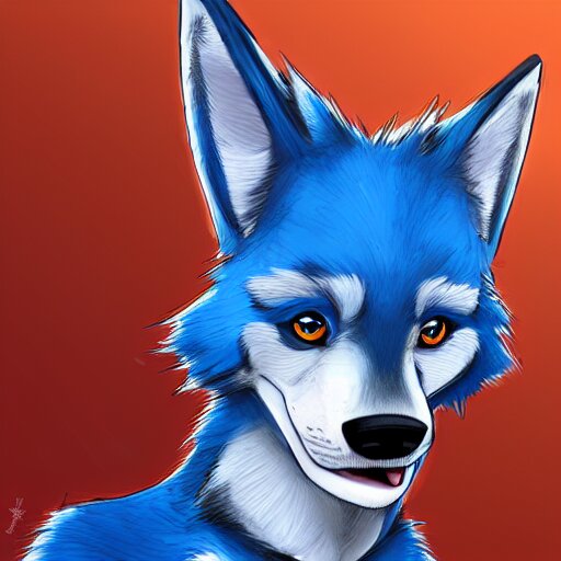 Lexica - An anthro anthropomorphic furry fursona hybrid of a blue ...