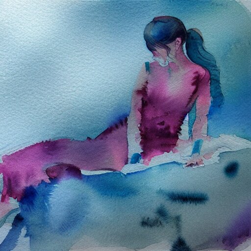 dreaming in watercolor, trending on artstation, award winning 