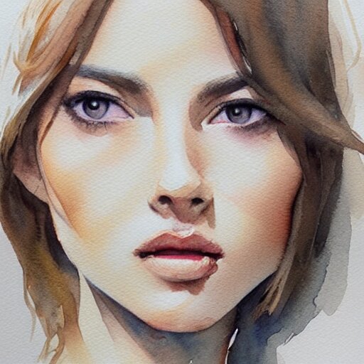 watercolor art on paper, leo girl portrait, highly detailed, artstation, masterpiece, award - winning 