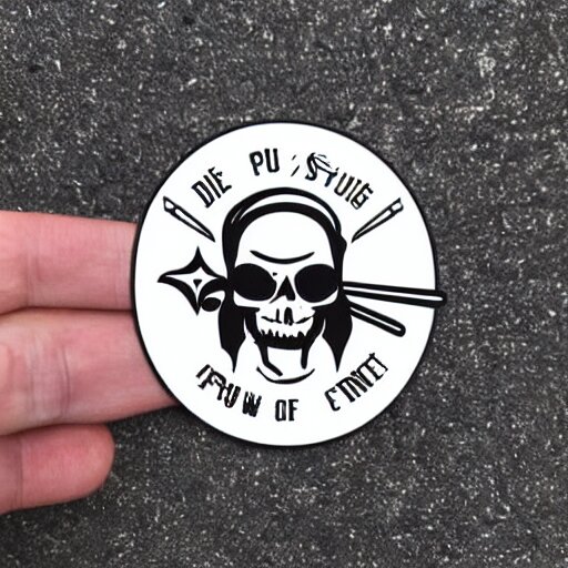 die cut sticker, you are a crew member of the future king of the pirates 