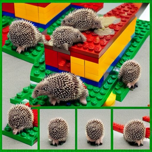 lego version of hedgehogs, photo 