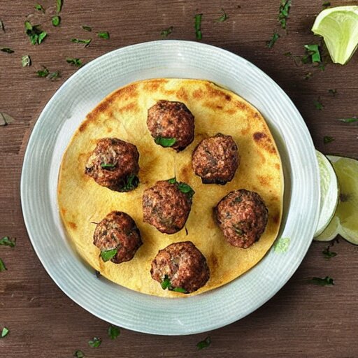 tortilla with meatballs in a secret society 