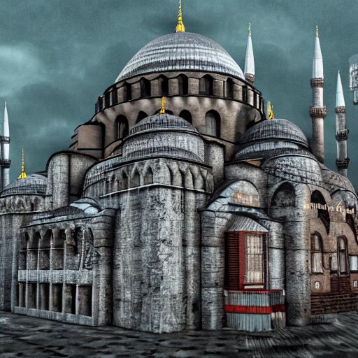 istanbul, lovecraft, cosmic horror, highly detailed, octane render, photorealistic 