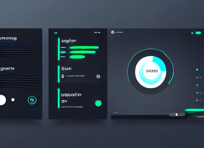 a futuristic interface ui hud, 8 k, horizontal, sleek black and white 