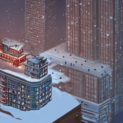 a snow globe with a soviet apartment building in it, rending on cgsociety, retrofuturism, tesseract, isometric, physically based rendering, 1 9 9 0's 