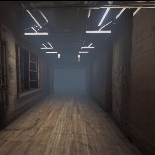 hallway in the backrooms, unreal engine tech demo 