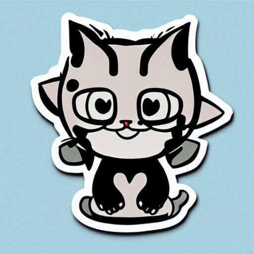 cute Cat sticker mcbess