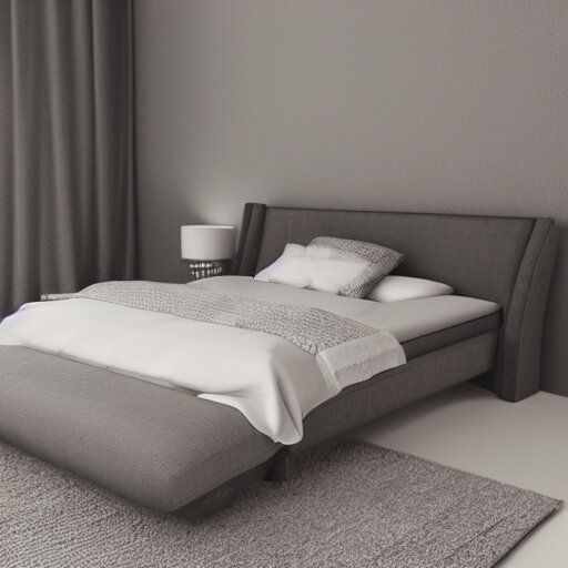 cute cozy bed. 3 d. 8 k. 4 k. uhd. miniature digital asset. symmetrical. 