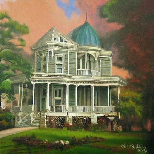 victorian house painting, fond memories, fond memories by mary haley, 