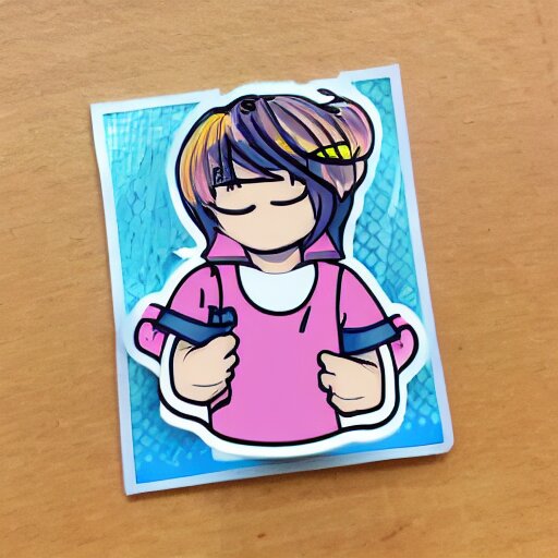 kawaii boy sticker