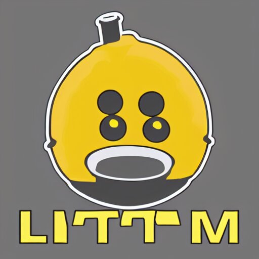 a graphical lemon logo for a midi controller with built in daw called the lmn - 3 