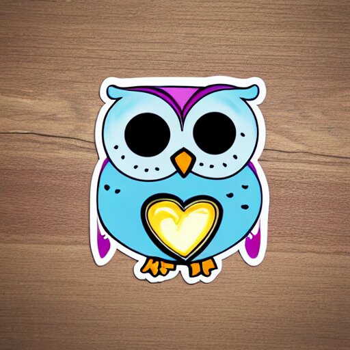 love owl sticker 