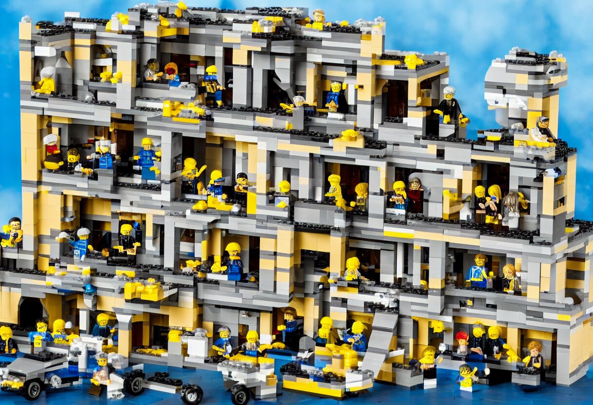 mar - a - lago fbi raid lego set 