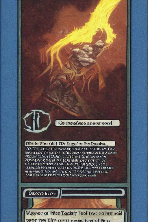 magic the gathering trade card empty template 