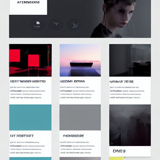 sleek website interface with glowing colors, modernistic, minimal 