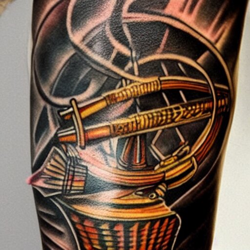 tattoo of voyager's golden recorder 