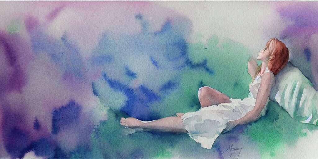 dreaming in watercolor, trending on artstation, award winning 