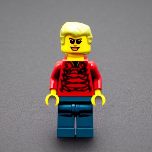 lego minifig of donald trump looking angry 