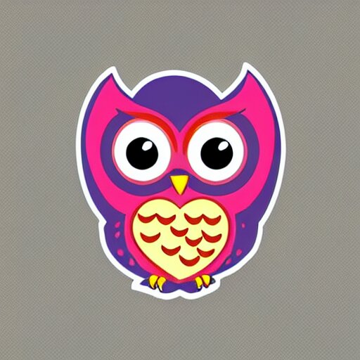 love owl sticker 