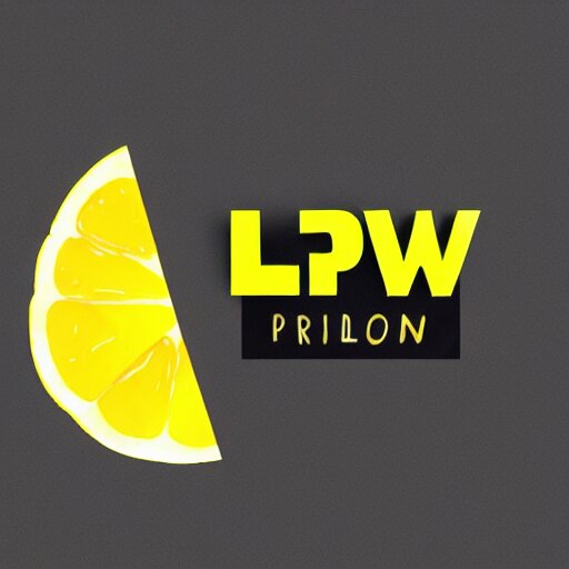 low-poly logo of a lemon wearing a low-poly black fedora, 4k