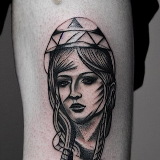 a tattoo inspired by the musical artist aurora. 