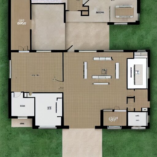 floor plan to a modern contemporary home 