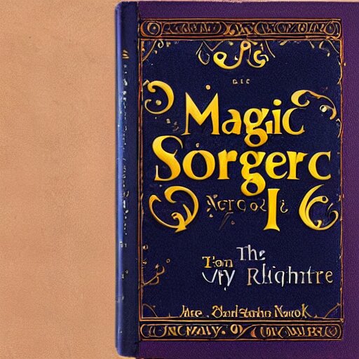 cover of book about magic written by a sorcerer, highly detailed, 4 k 