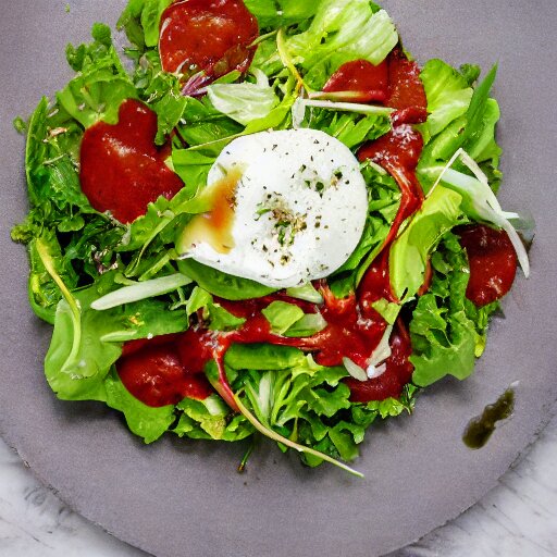 a giant salad that is bigger than a building, with mozzarella and a lot of sauce, culinary art photography, award winning photography 