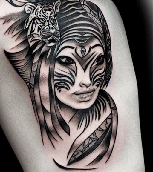 tiger warrior tattoo