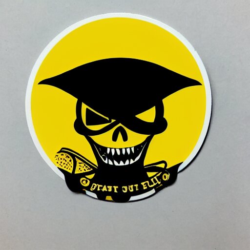 die cut sticker, you are a crew member of the future king of the pirates 