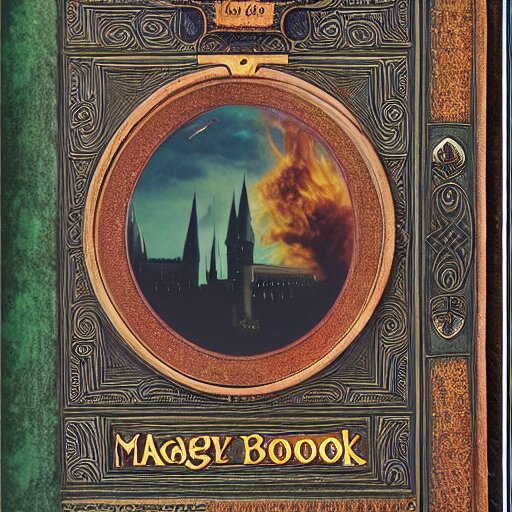 cover of magic book written by harry potter, highly detailed, 4 k 