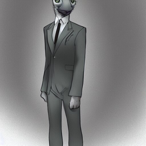 animal in suit by beksinki 