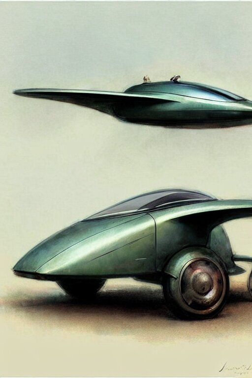 (((((2050s inventors flying car . muted colors.))))) by Jean-Baptiste Monge !!!!!!!!!!!!!!!!!!!!!!!!!!!