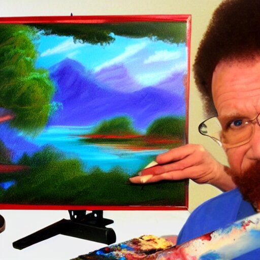 gpu painting with bob ross 